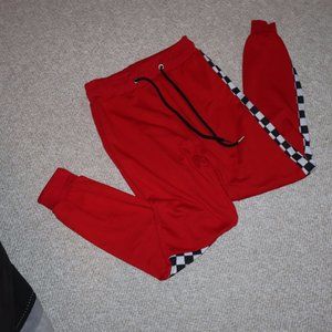 Black & White Checkered Striped Pants